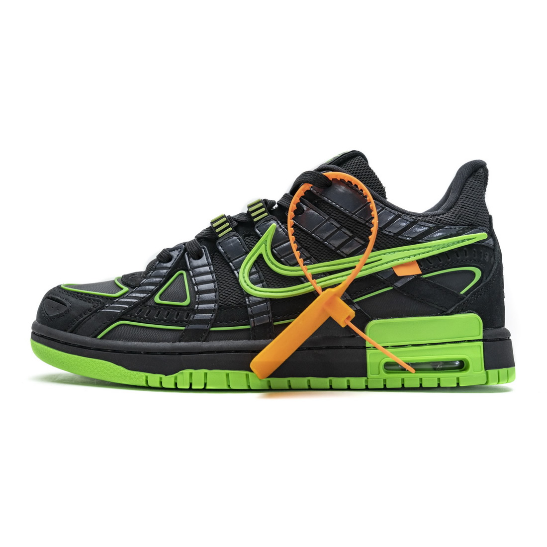 Cu6015 001 Off White X Nike Air Rubber Dunk Green Strike 1 - www.kickbulk.co